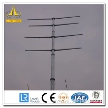 Silver Electric Power Steel Pole
