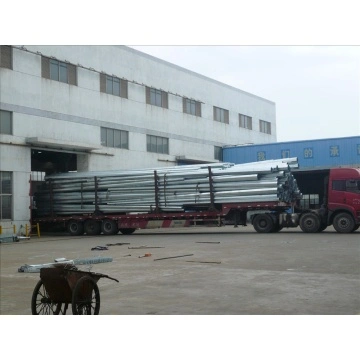 7.625M 25FT 500KG Galvanized Steel Transmission Pole