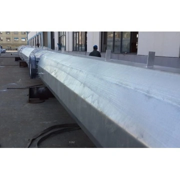 Flange Connected Galvanized Steel Pole