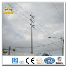 Poste de acero de distribución de línea de transmisión eléctrica