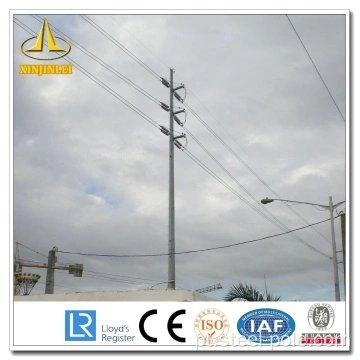 Pólo de aço de distribuição da linha de transmissão elétrica